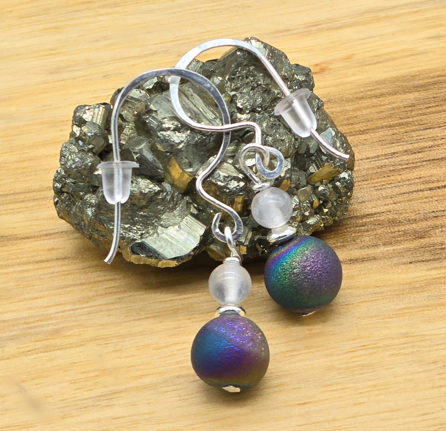Angelic Light Wraps Titanium Quartz and Selenite Chandler Earrings