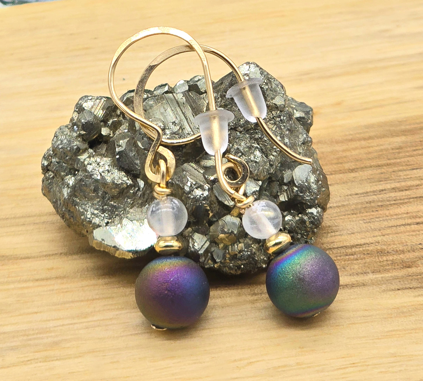 Angelic Light Wraps Titanium Quartz and Selenite Chandler Earrings