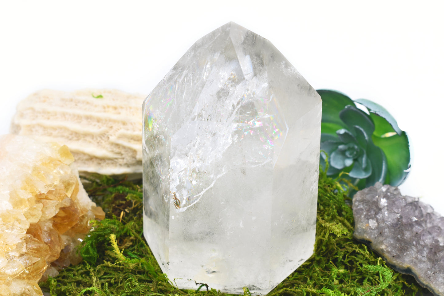 Rainbow Quartz Generator/ Collector Crystals/ Crystal Healing