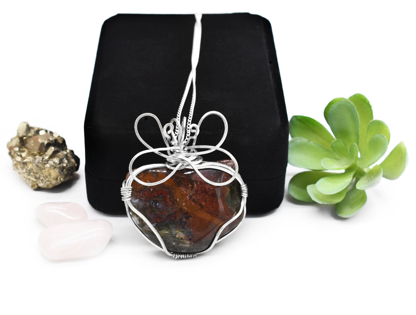Majestic Bloodstone Jasper Pendant
