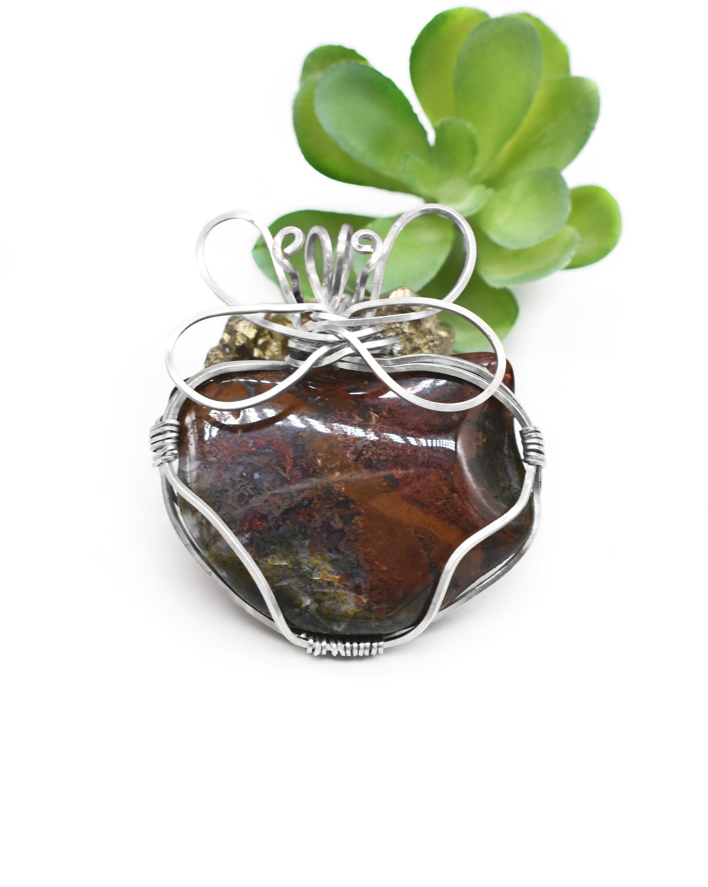 Majestic Bloodstone Jasper Pendant