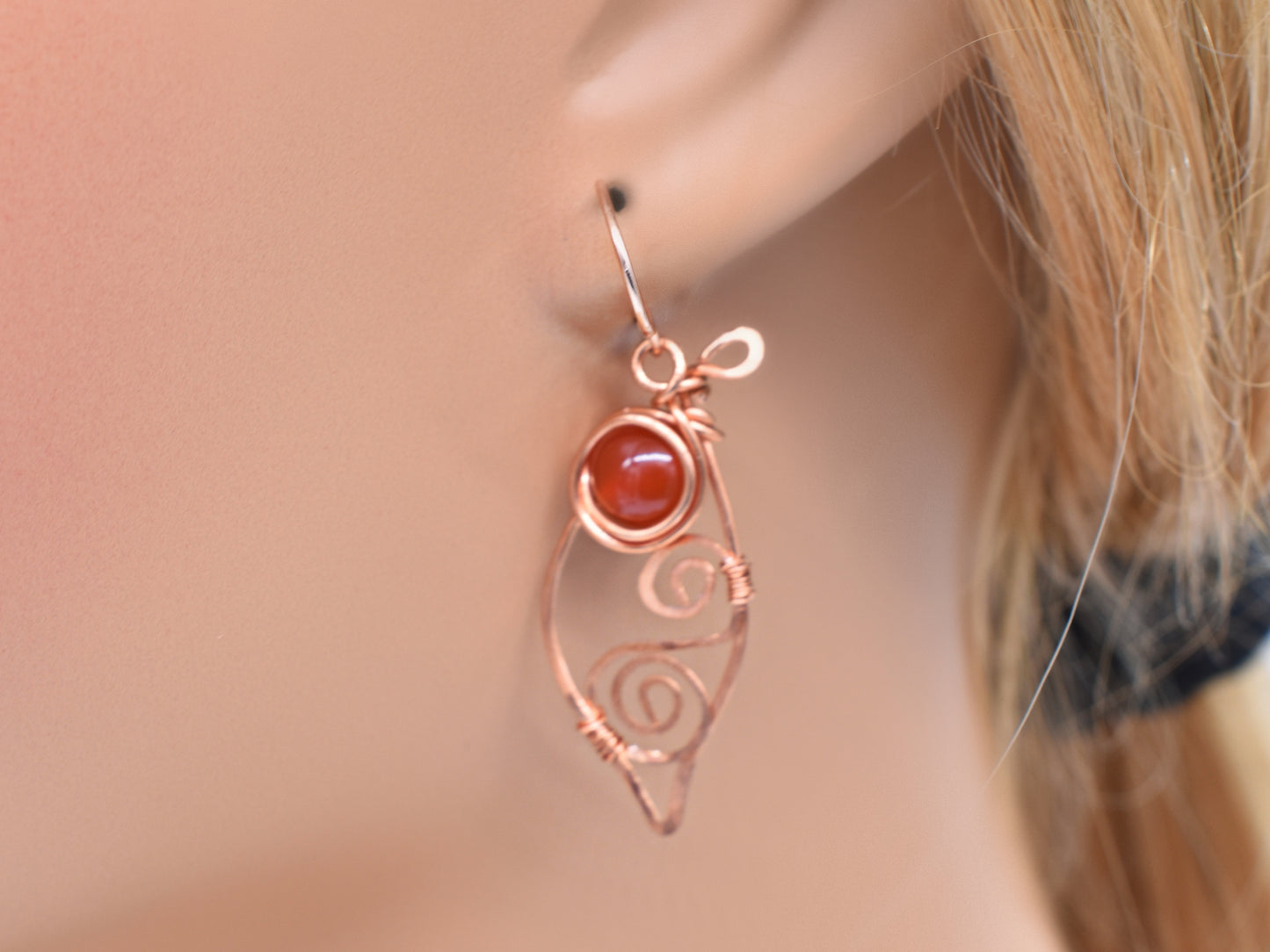 Leaf Crystal Boho Earrings
