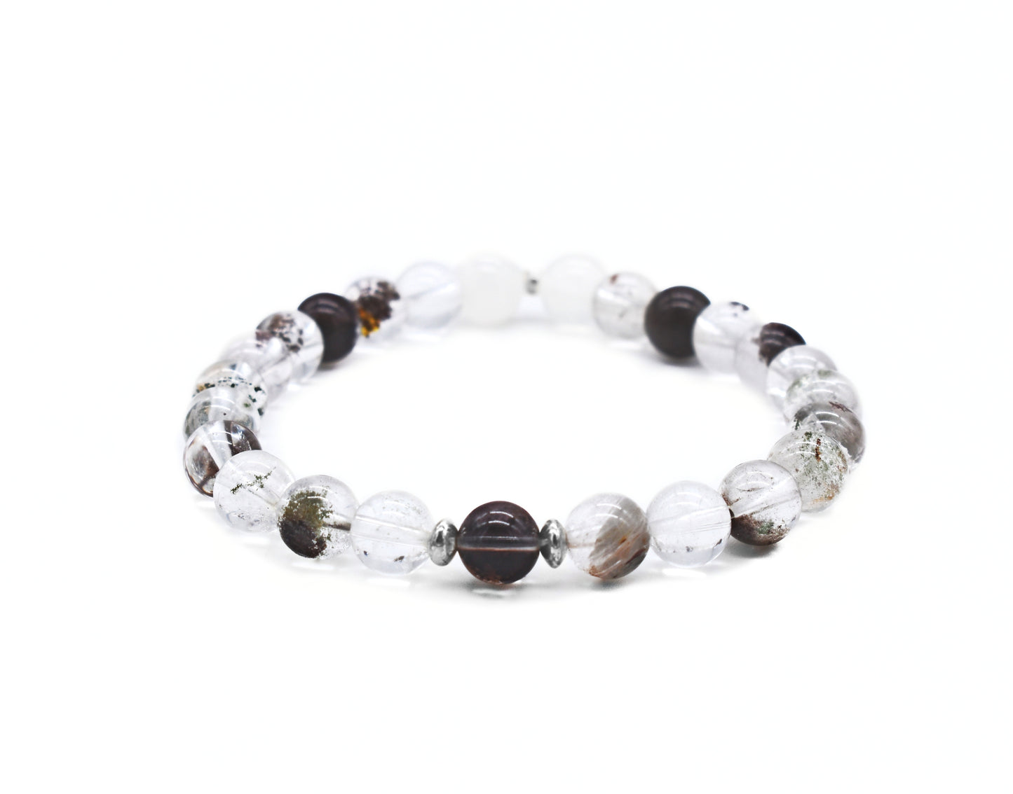 Custom Grounding Reiki Bracelet | Black Agate, Carnelian, Phantom Quartz, or Snowflake Obsidian