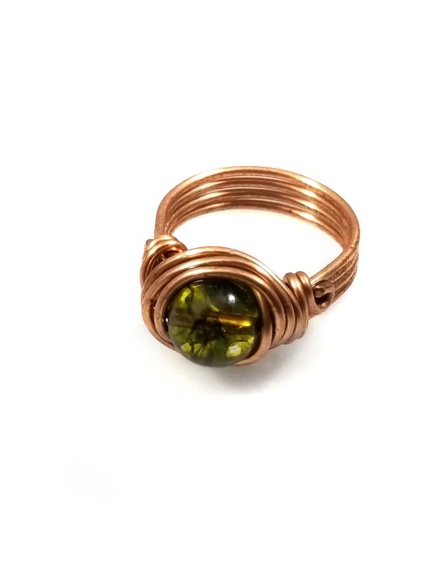 Peridot Celtic Meditation Ring