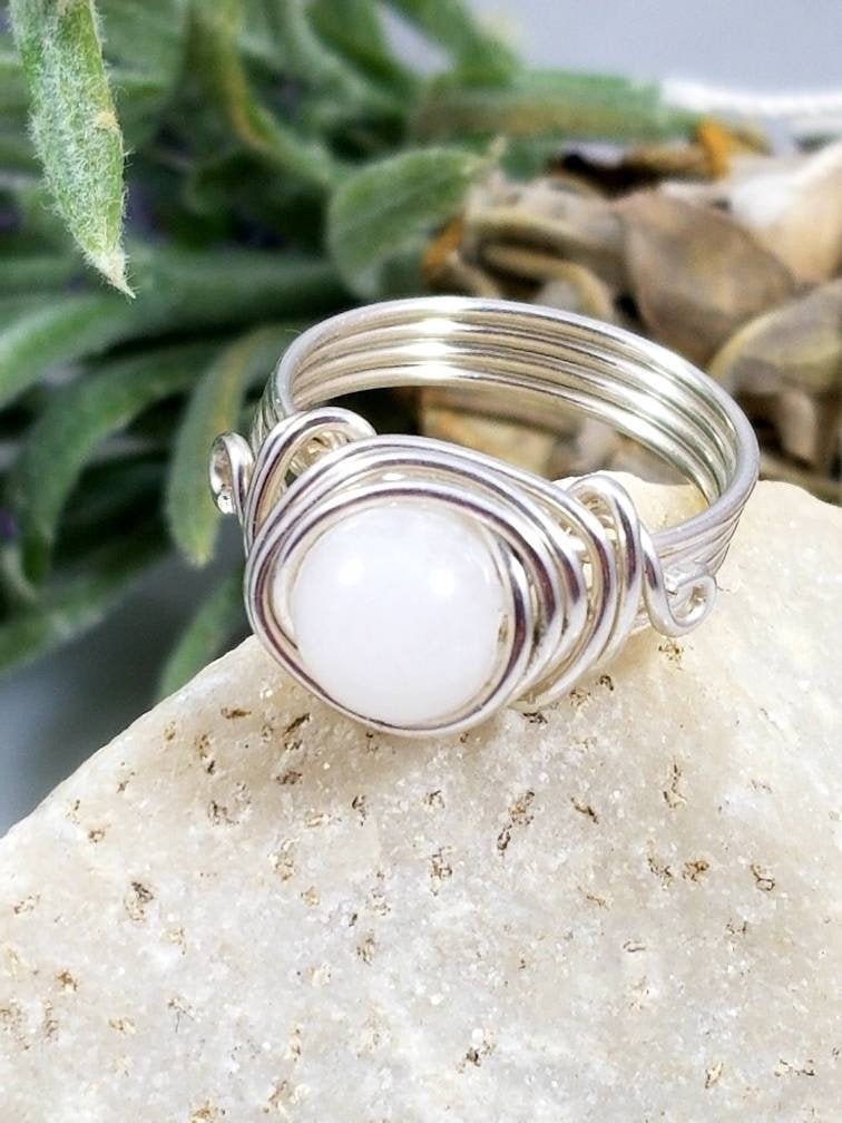 Selenite Cleansing Celtic Meditation RIng