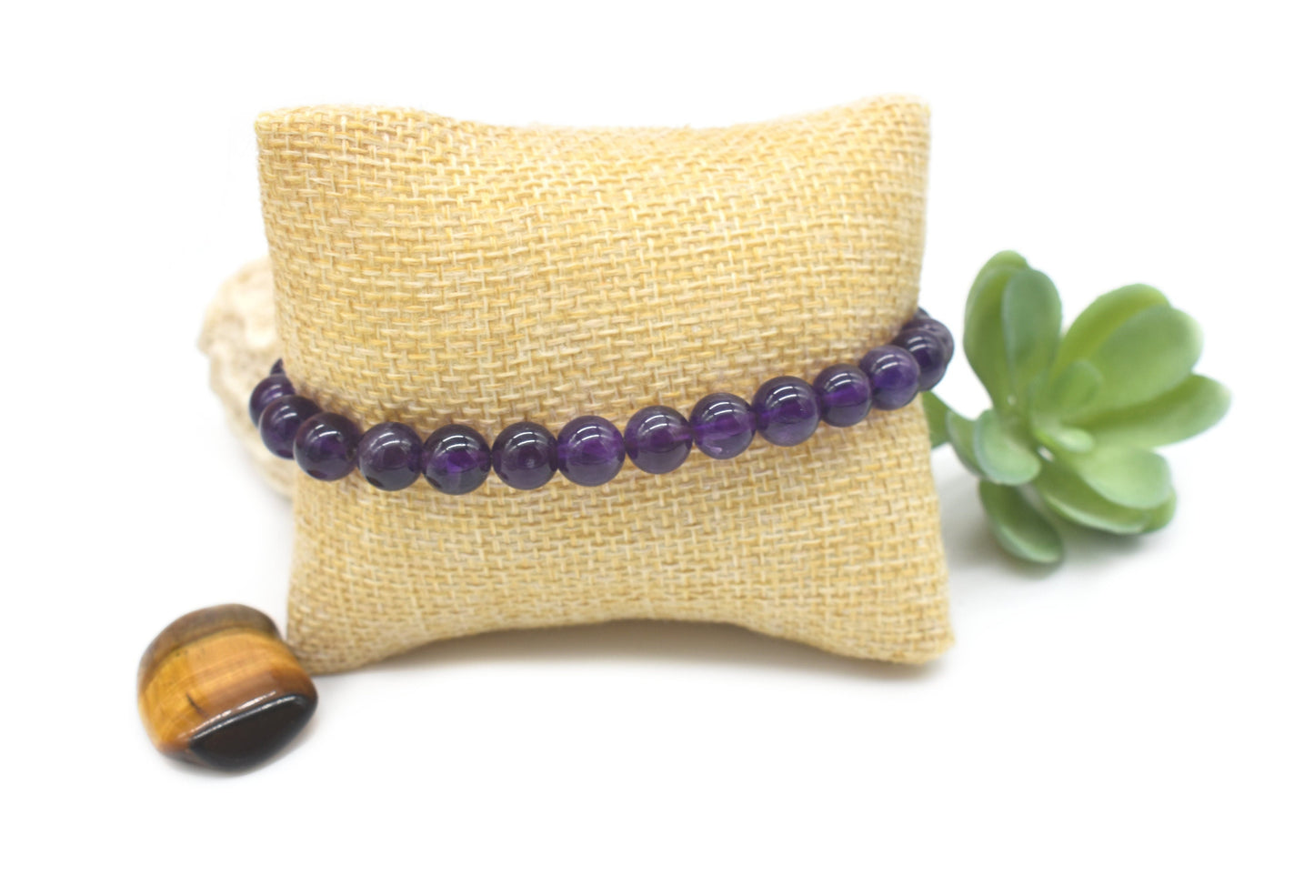 Natural Amethyst Crystal Reiki Infused Bracelet