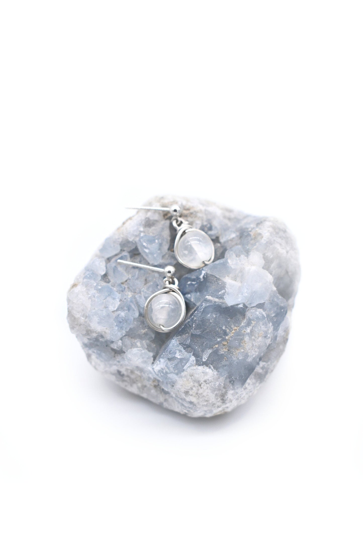 Dainty Selenite Cleansing Earrings