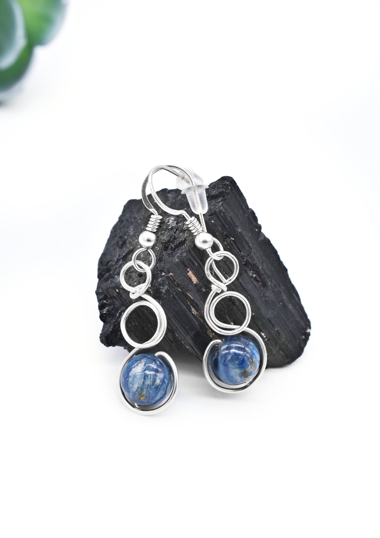 Blue Kyanite Earrings/ Kyanite Drop Earrings