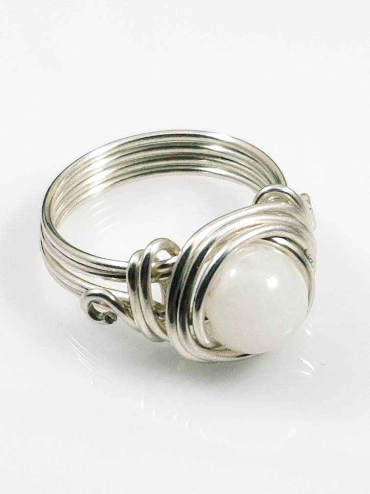 Selenite Cleansing Celtic Meditation RIng