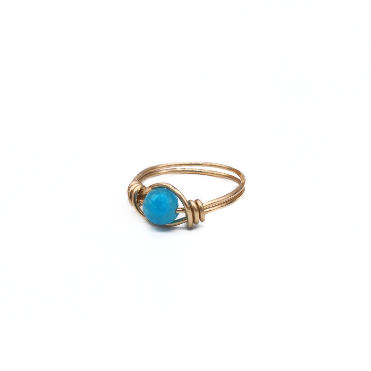 Faceted Simple Amazonite Rings