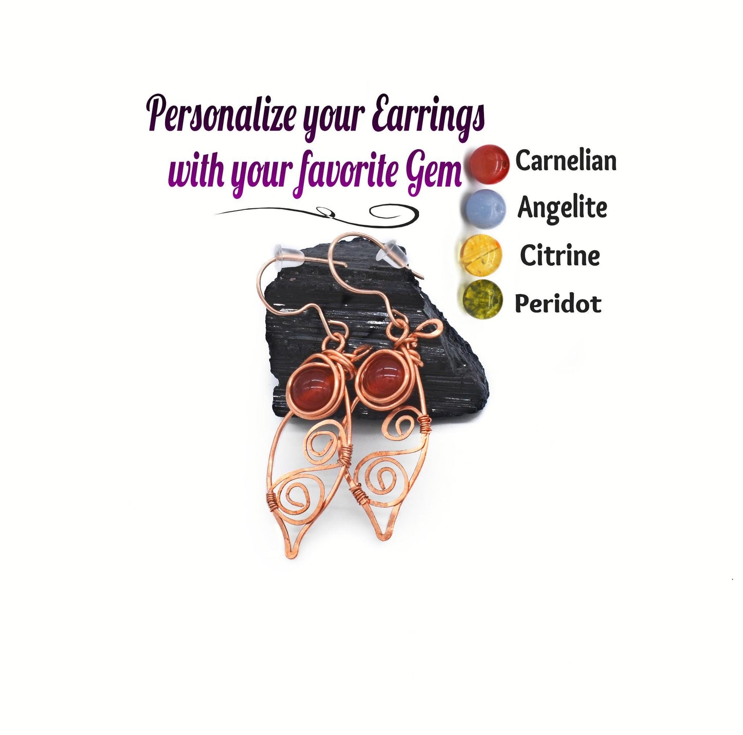Leaf Crystal Boho Earrings