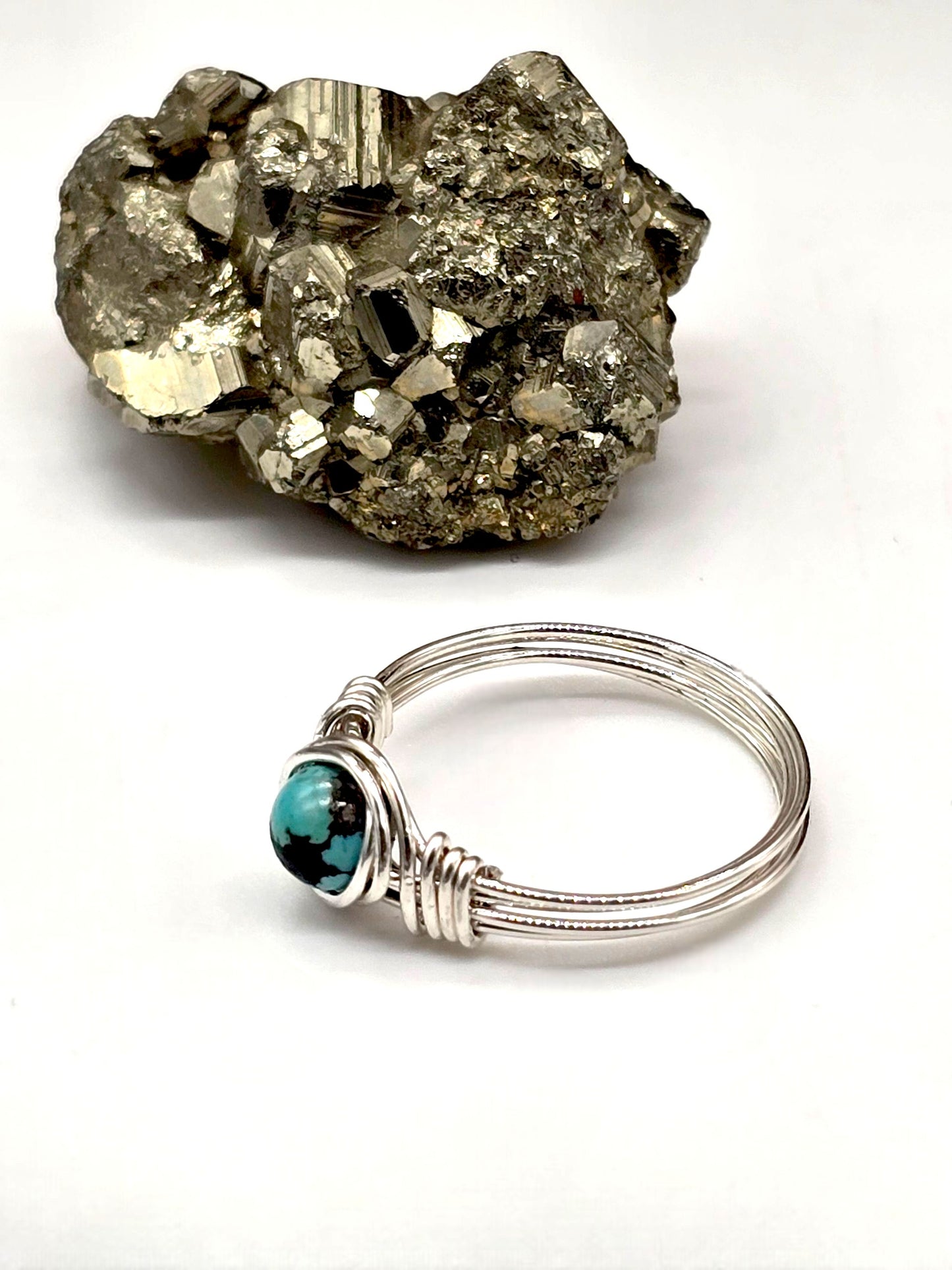 Turquoise Wire-Wrapped Ring – Healing, Protection and Southwest Beauty