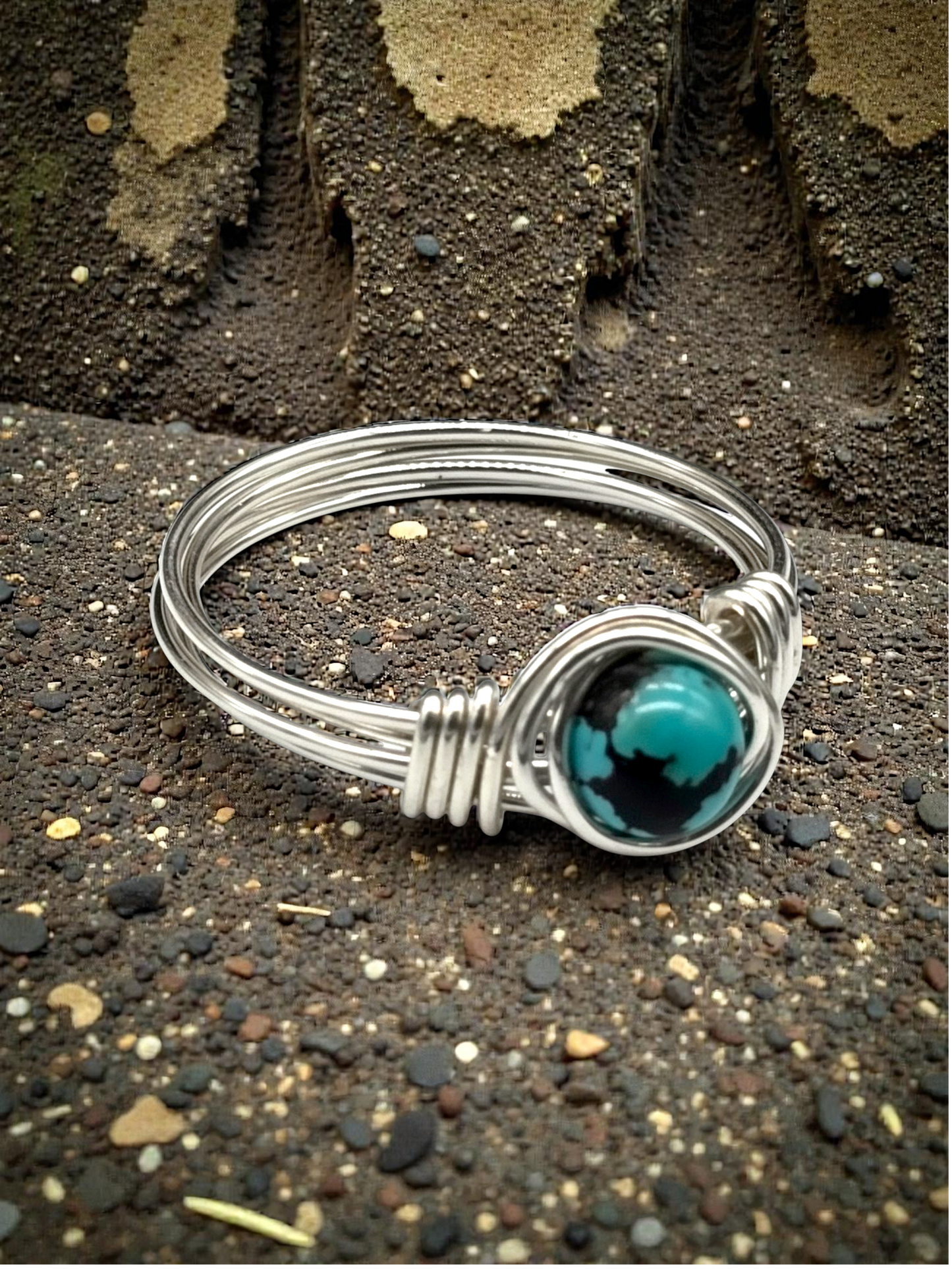 Turquoise Wire-Wrapped Ring – Healing, Protection and Southwest Beauty