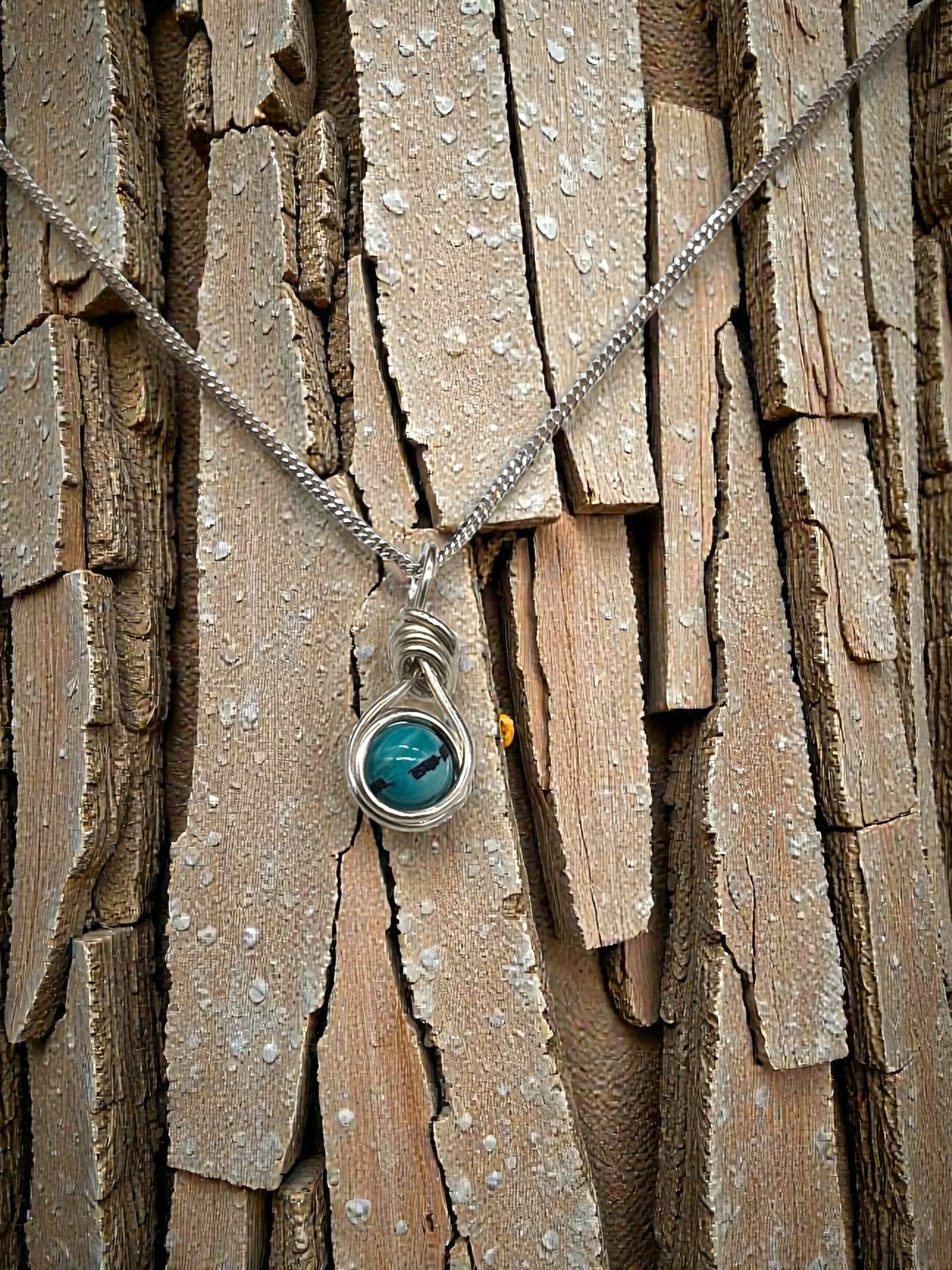 Arizona Turquoise Sterling Silver Necklace – 18", 20", or 24"