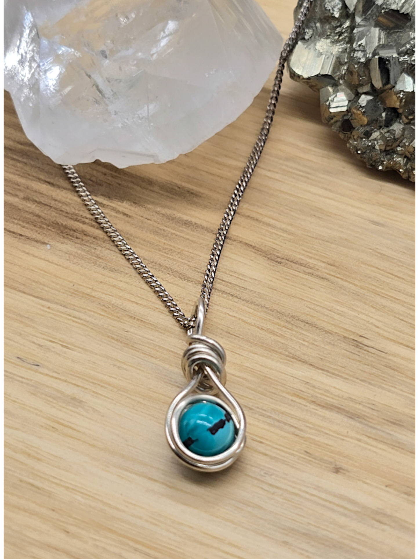Arizona Turquoise Sterling Silver Necklace – 18", 20", or 24"