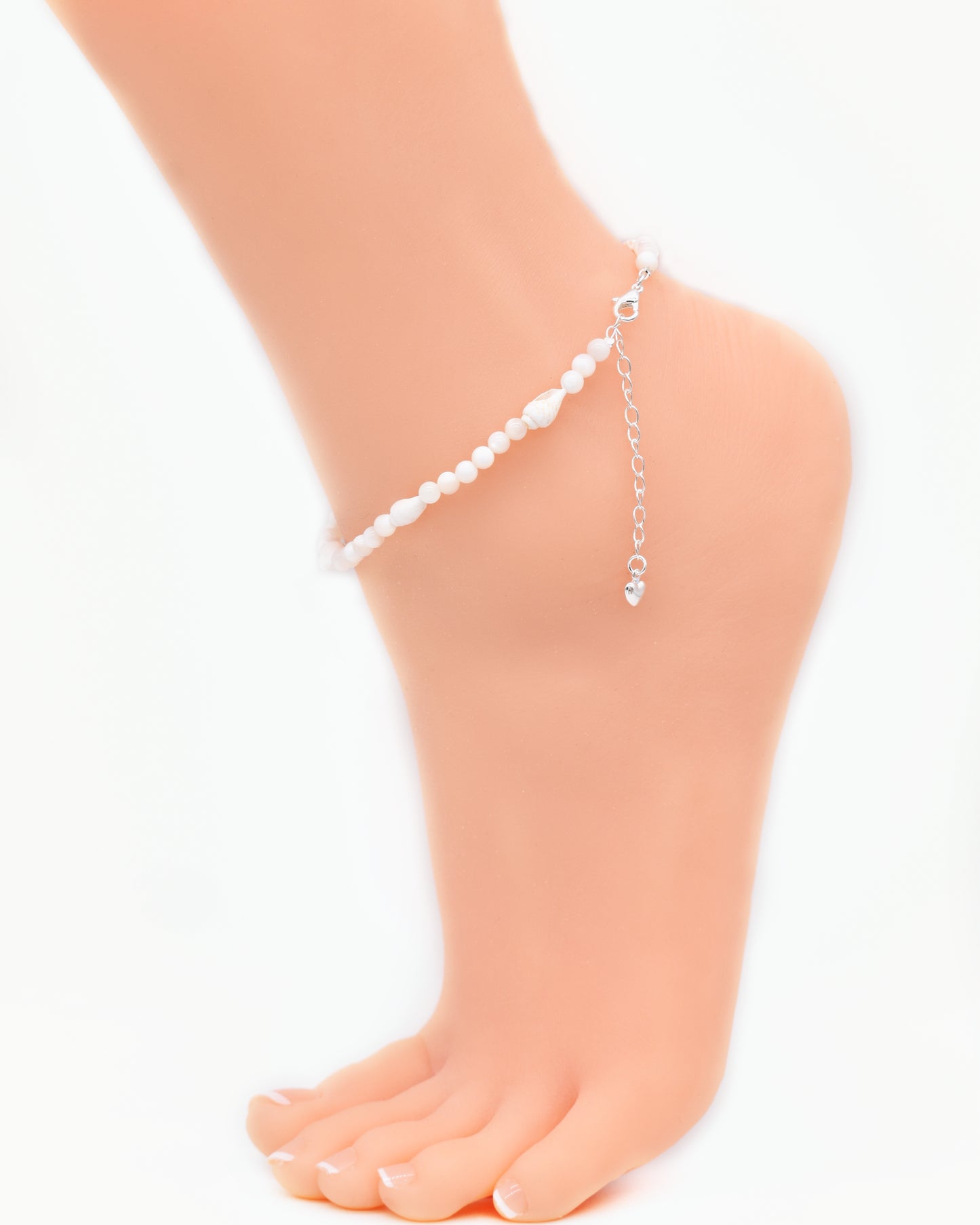Healing Pearl & Sea Shell Ankle Bracelet – Ocean Calm, Feminine Energy and Flow 🌞