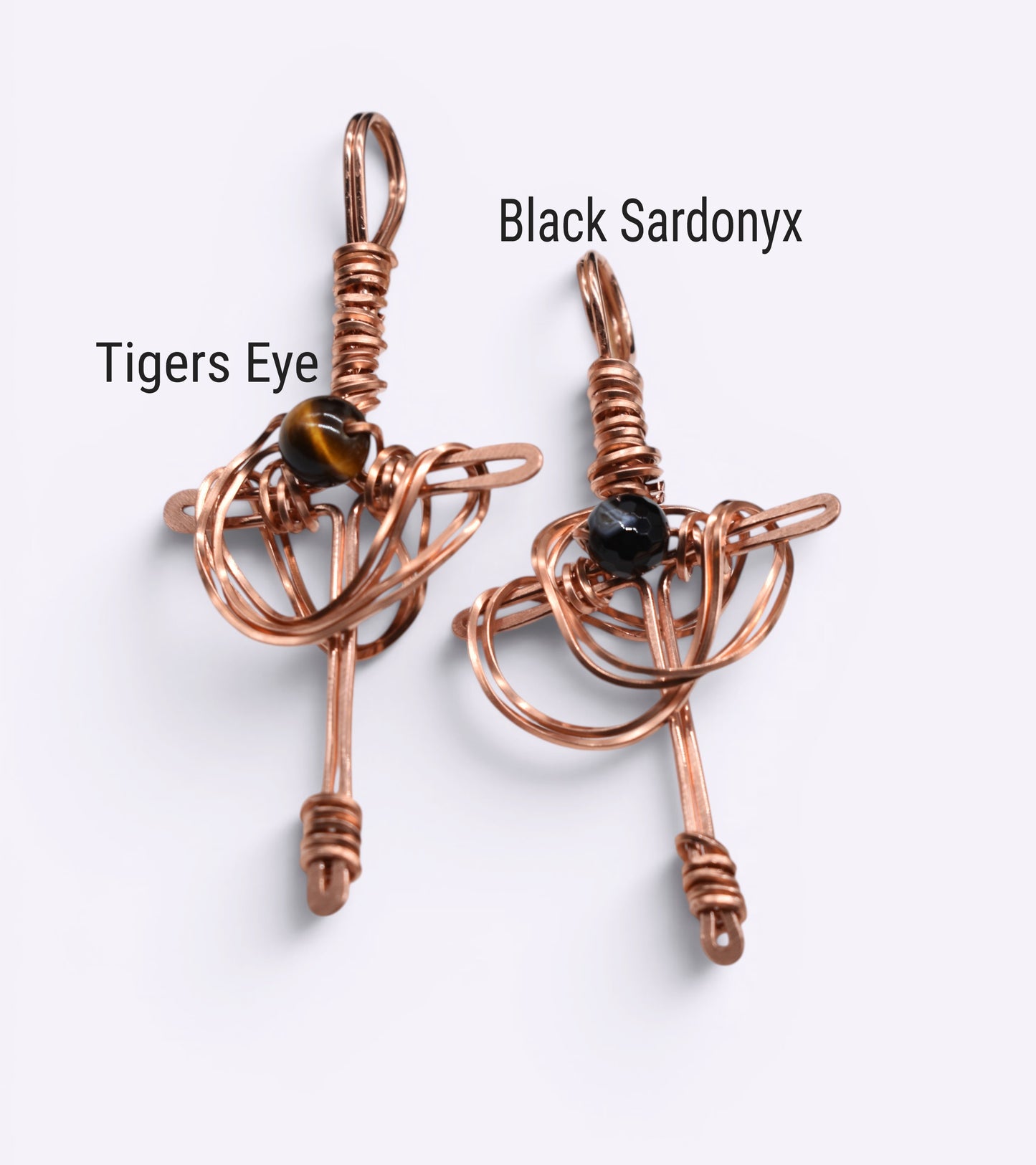 ✨ Rugged Cross Gemstone Bead Pendant