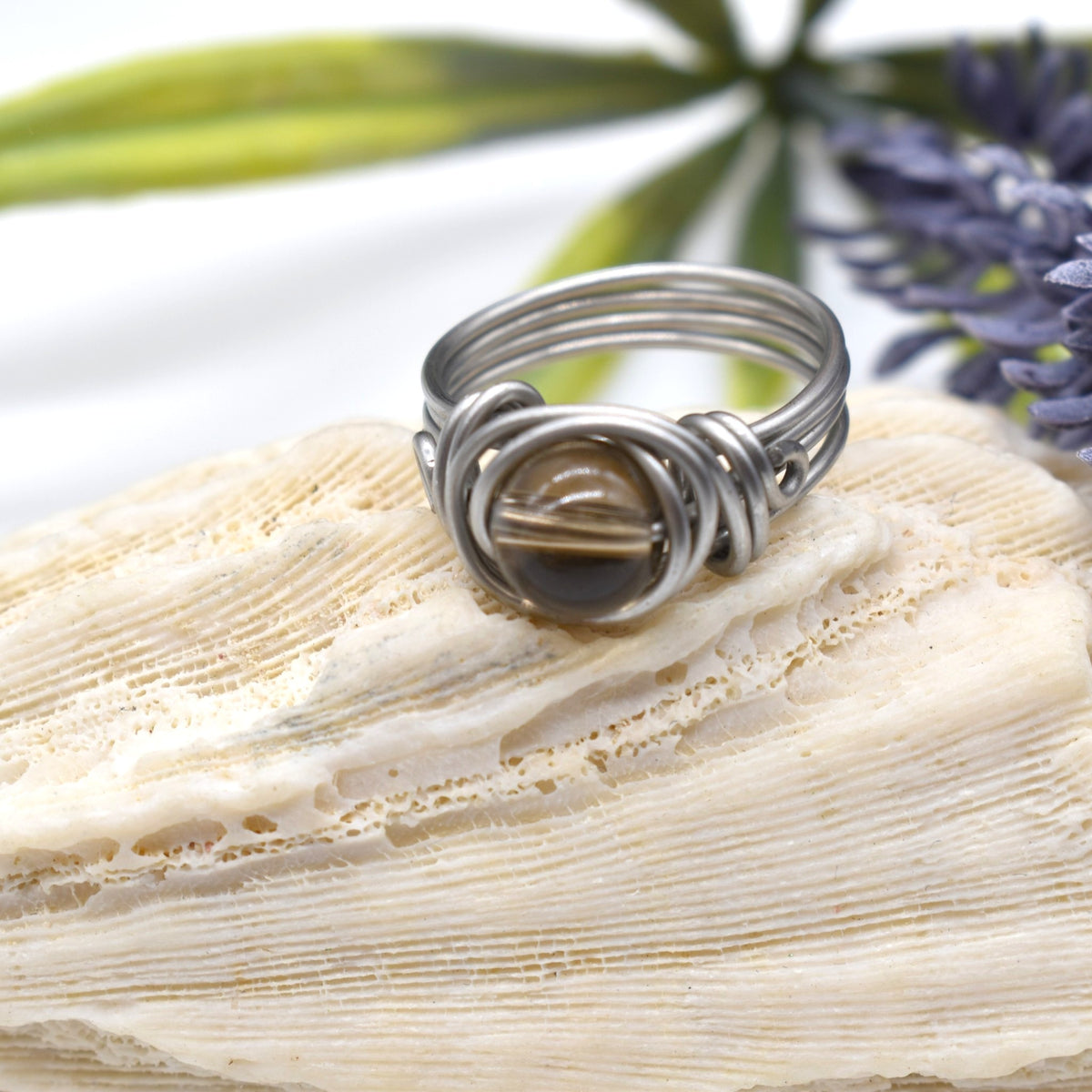 Grounding, Protection & Ancient Wisdom | Smoky Quartz Celtic Ring
