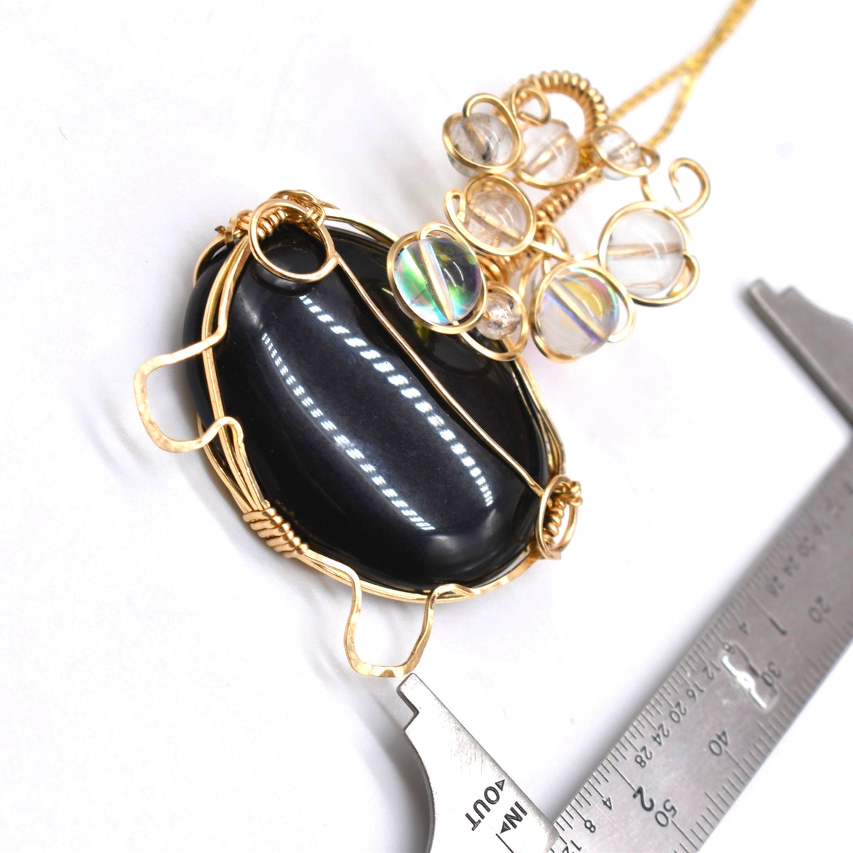 Spooky & Magical Transformation | Black Tourmaline 14k Gold Filled Cauldron Pot Pendant