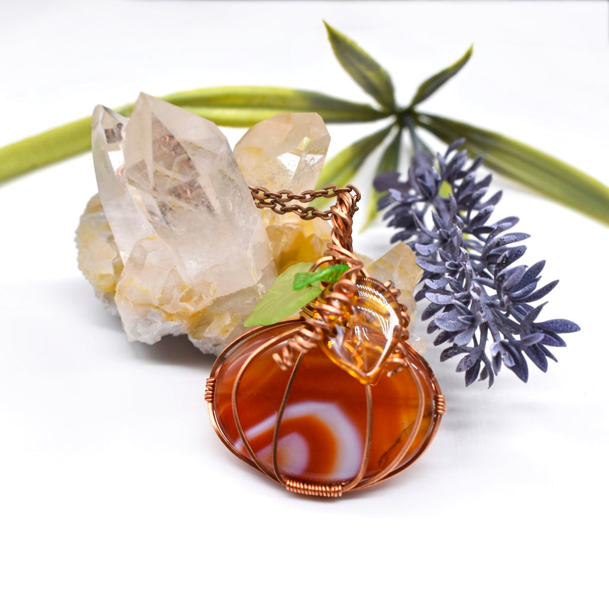Creativity, Courage & Autumn Magic | Healing Carnelian Copper Pumpkin