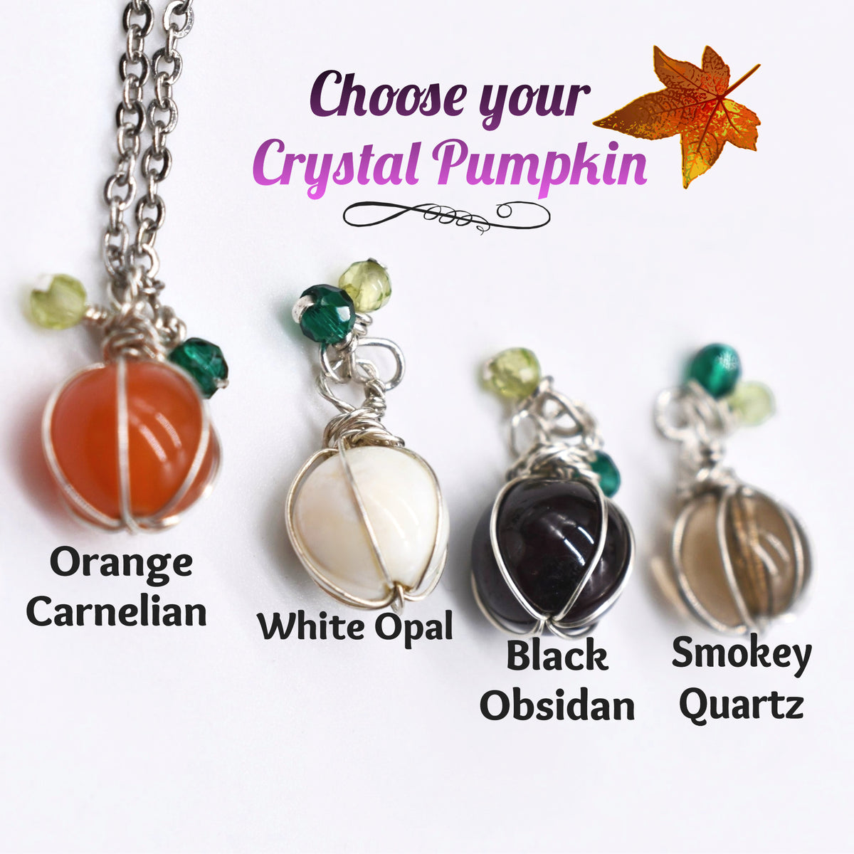 Autumn Magic, Creativity & Vitality | Carnelian Pumpkin Necklace & Earring Set
