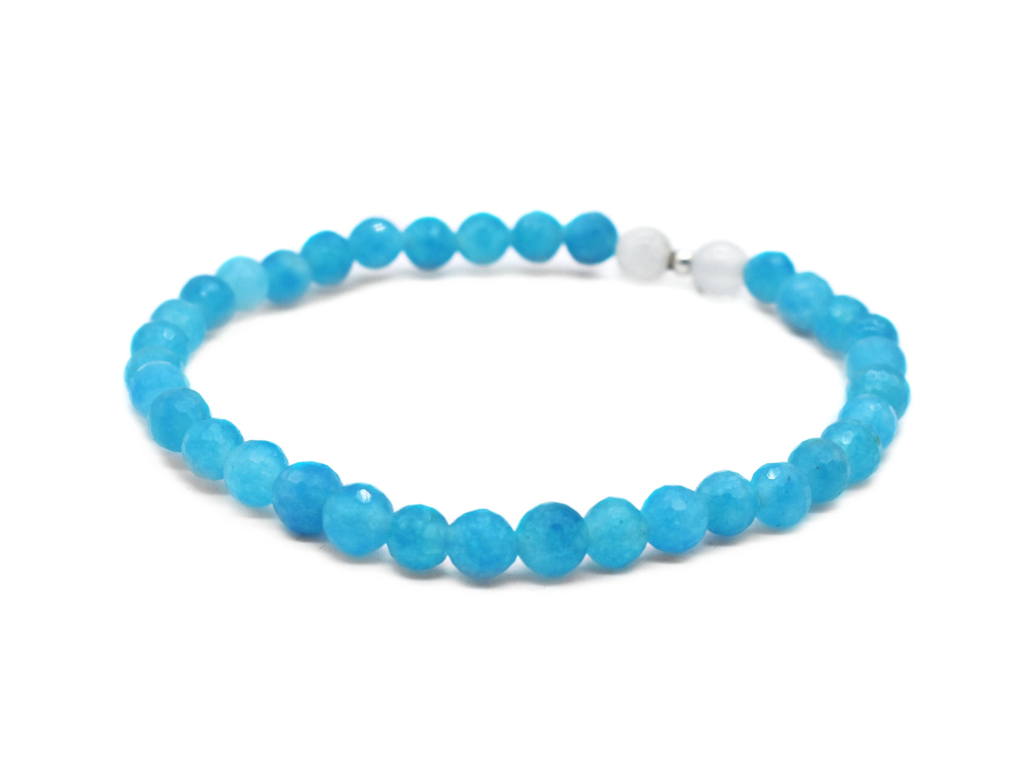 Amazonite Selenite Clarity and Focus Reiki Healing Bracelet