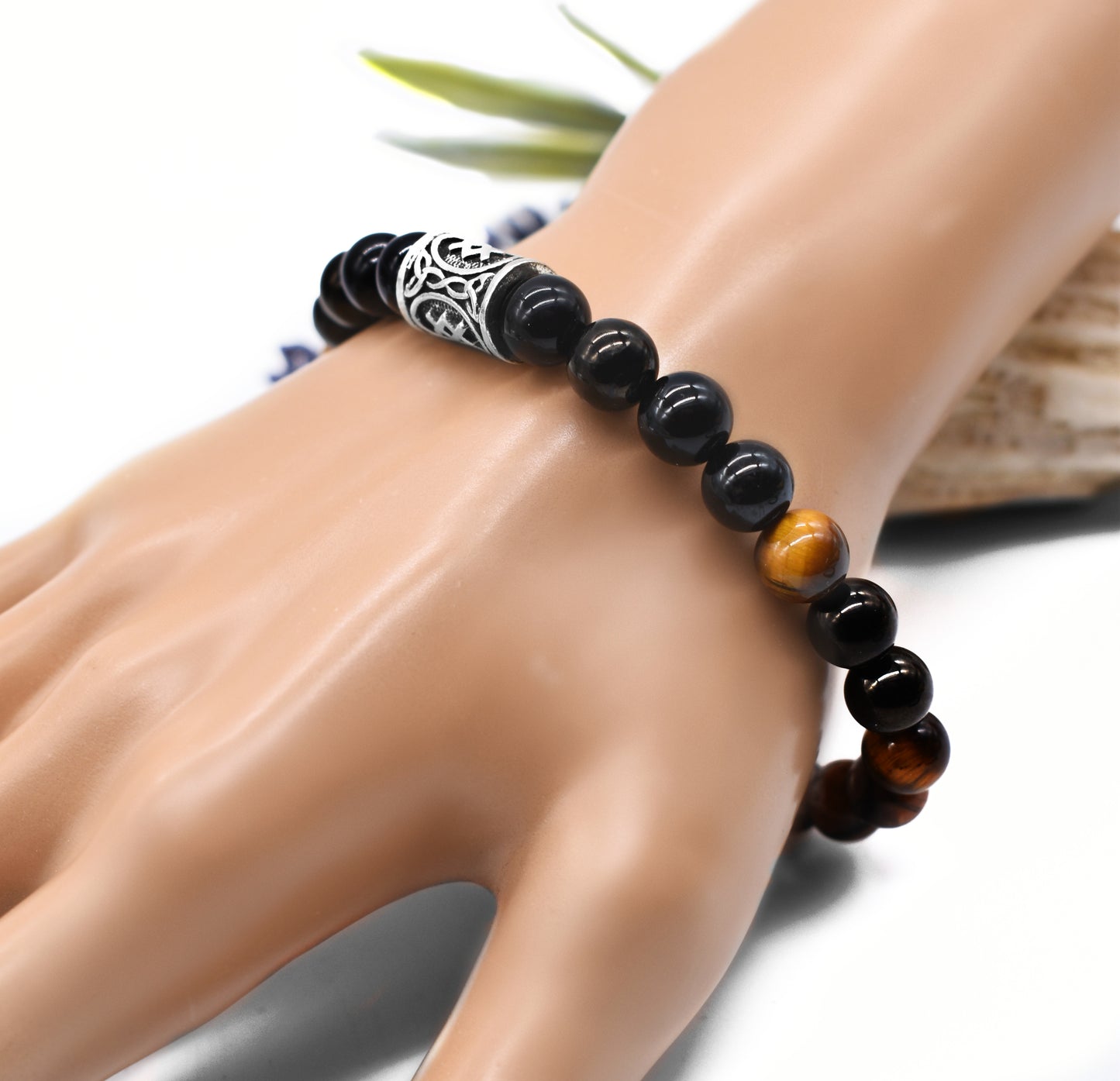 Extreme Protection Bracelet – Black Tourmaline, Jet, Obsidian and Chiastolite for Curse and Negative Energy Defense