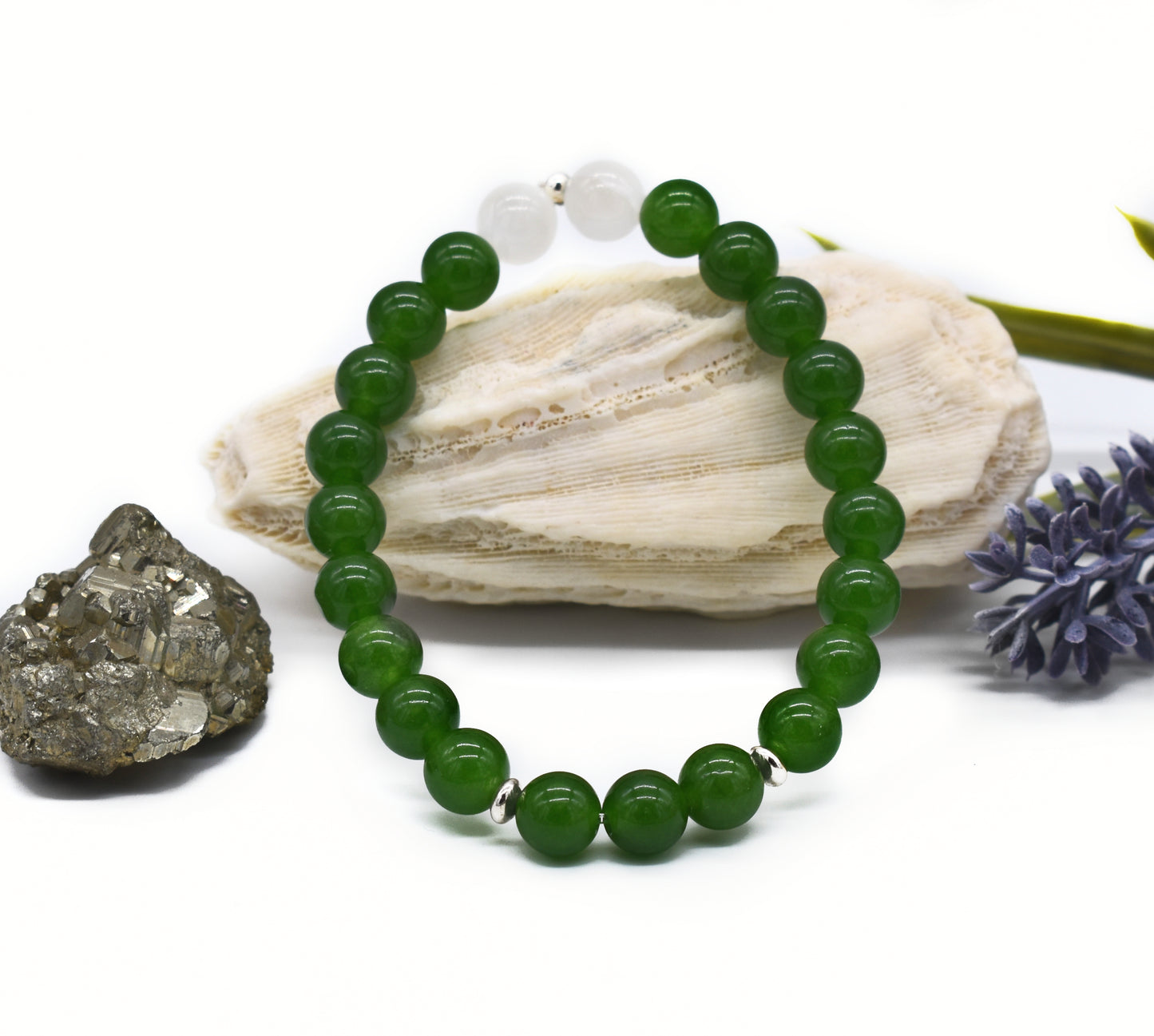 🌿 Healing Jade Bracelet - Stone of Harmony, Luck, and Emotional Balance🌿