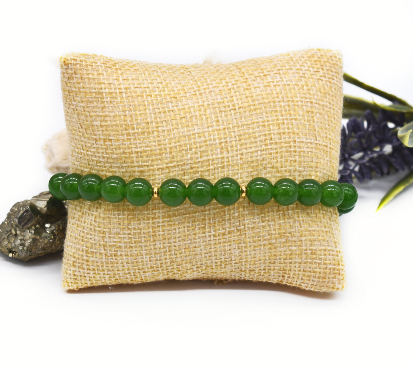 🌿 Healing Jade Bracelet - Stone of Harmony, Luck, and Emotional Balance🌿