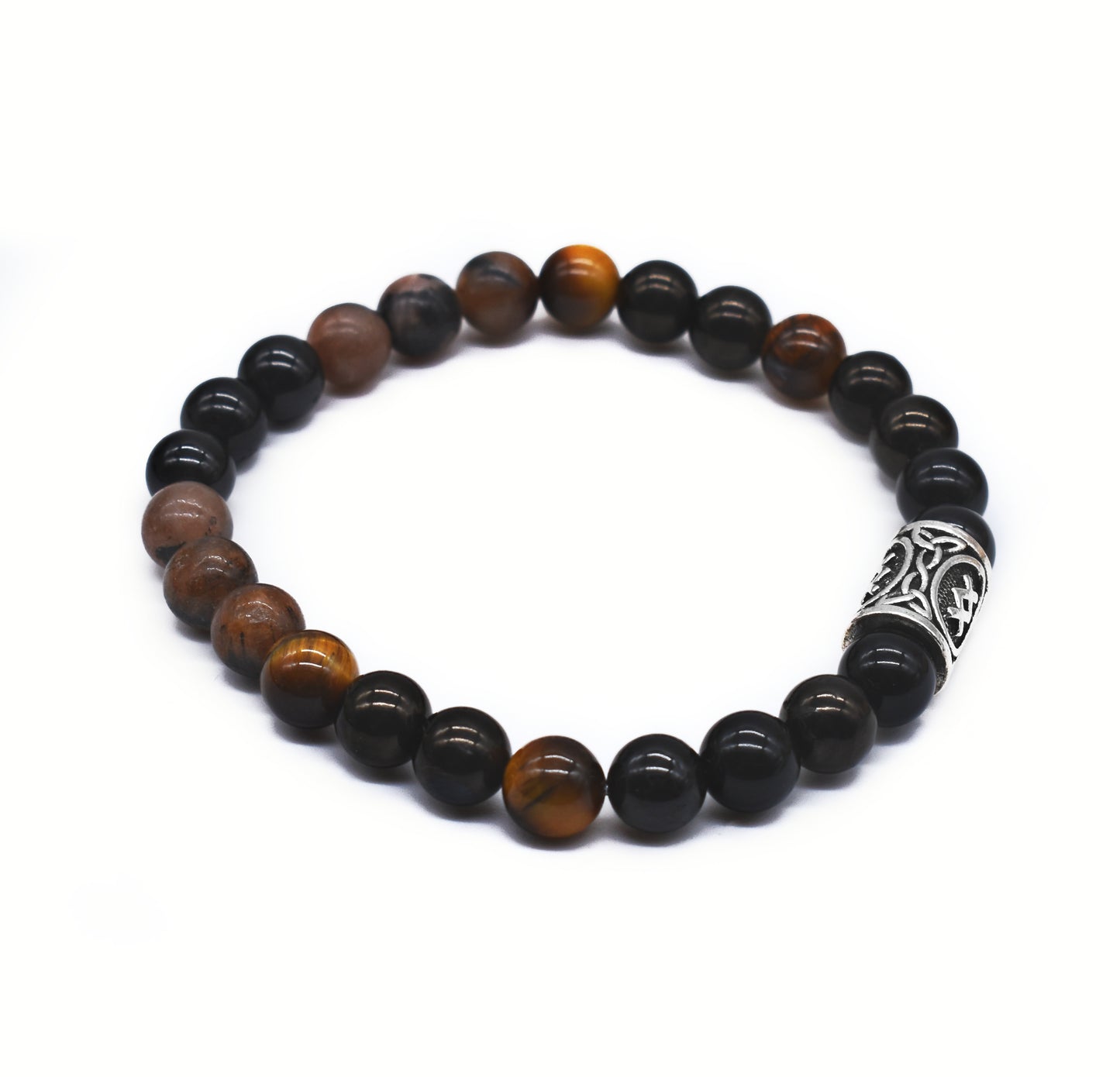 Extreme Protection Bracelet – Black Tourmaline, Jet, Obsidian and Chiastolite for Curse and Negative Energy Defense