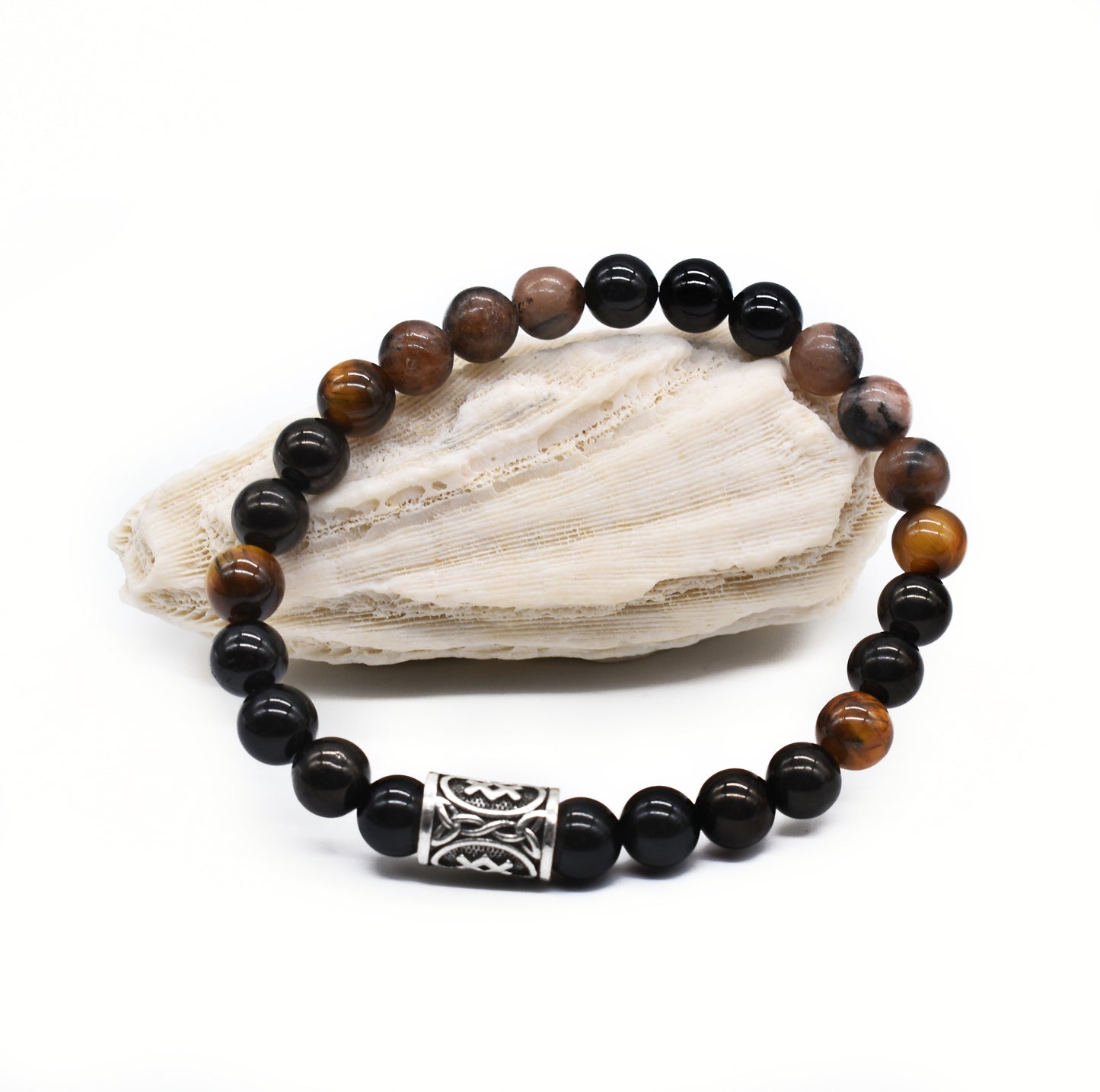 Extreme Protection Bracelet – Black Tourmaline, Jet, Obsidian and Chiastolite for Curse and Negative Energy Defense