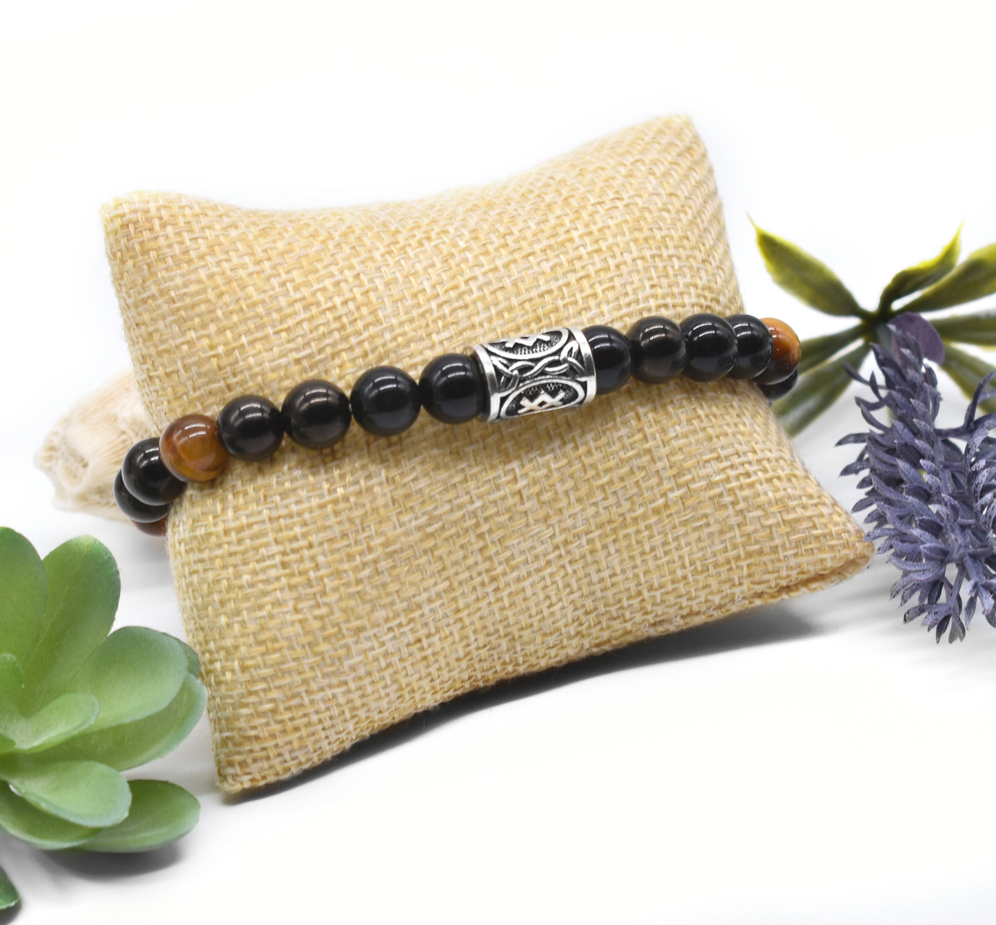 Extreme Protection Bracelet – Black Tourmaline, Jet, Obsidian and Chiastolite for Curse and Negative Energy Defense