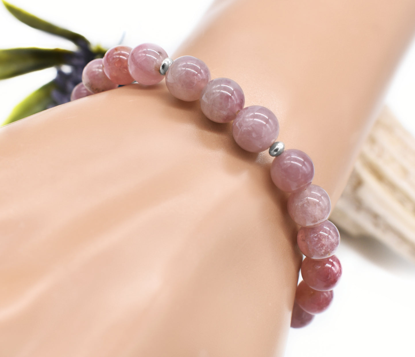 Madagascar Rose Quartz Gemstone Bracelet – Love, Compassion and Heart Healing🌞