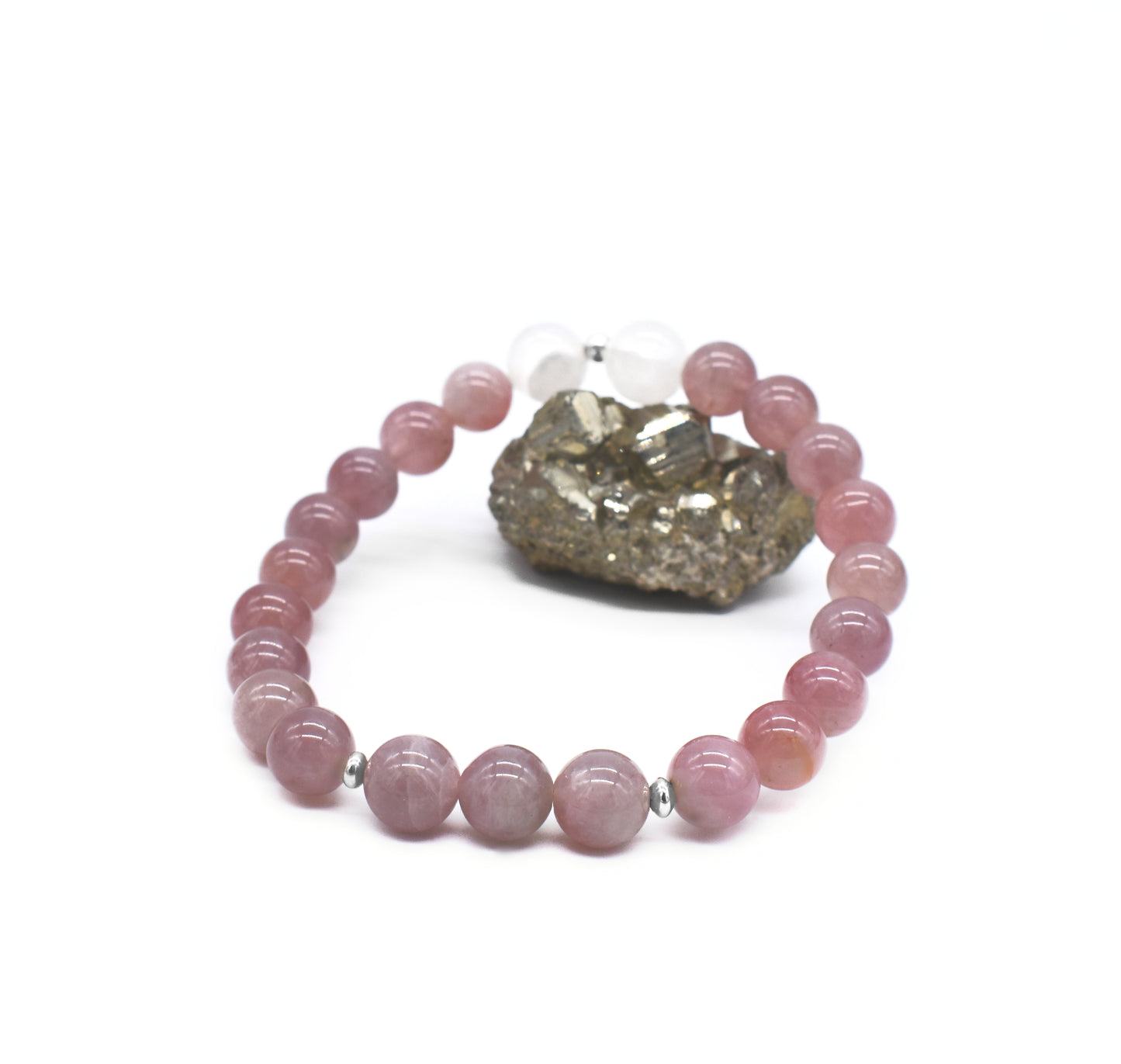 Madagascar Rose Quartz Gemstone Bracelet – Love, Compassion and Heart Healing🌞