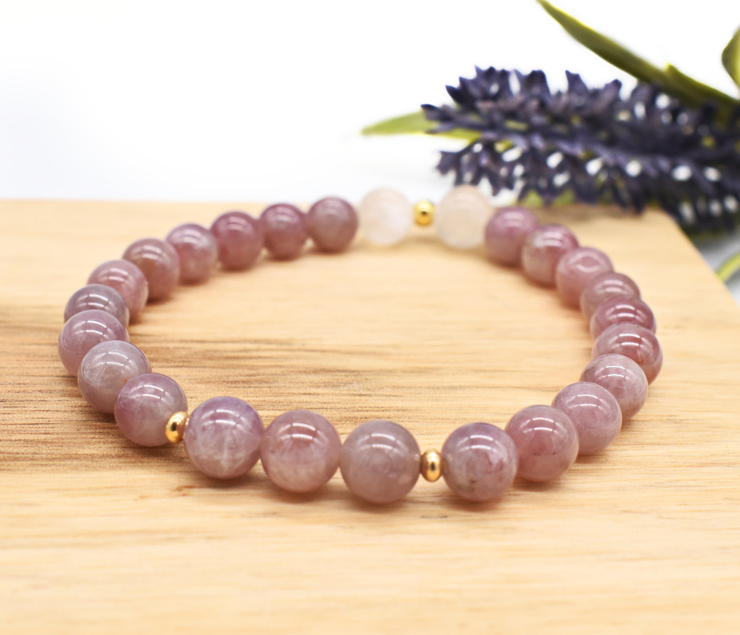 Madagascar Rose Quartz Gemstone Bracelet – Love, Compassion and Heart Healing🌞