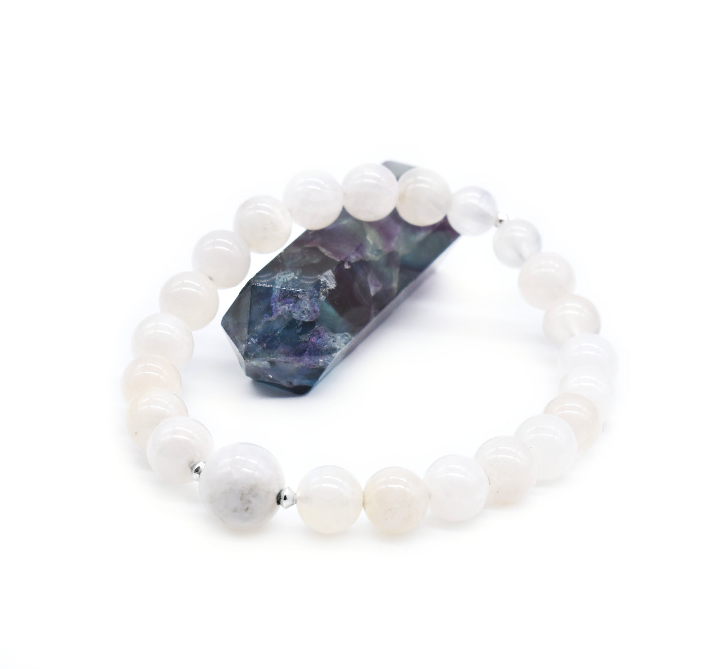 Intuitive Moonstone and Sterling Silver Gemstone Bracelet