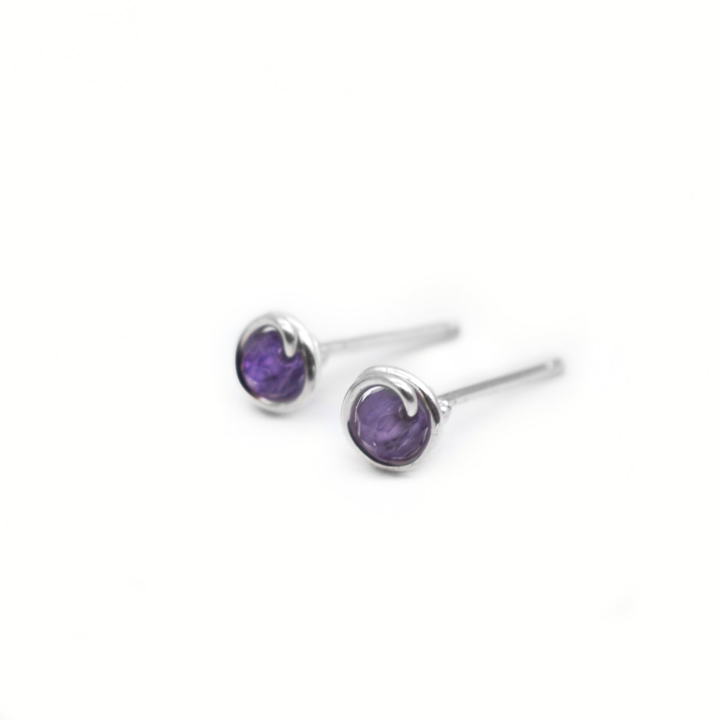 Healing Reiki-Infused Birthstone Earring Studs – Personalized Energy for Every Month