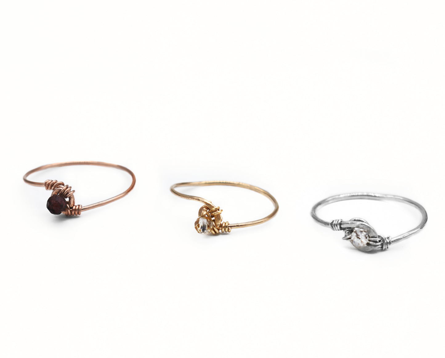 Healing Handmade Wire-Wrapped Birthstone Ring