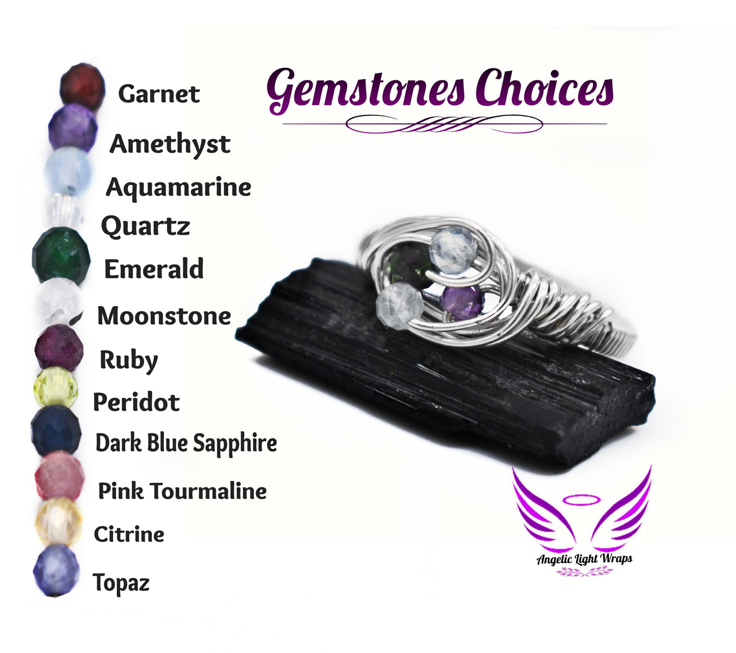 Handmade Bird’s Nest Birthstone Rings – Wire Wrapped with Love and Intention