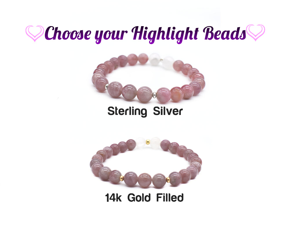 Madagascar Rose Quartz Gemstone Bracelet – Love, Compassion and Heart Healing🌞