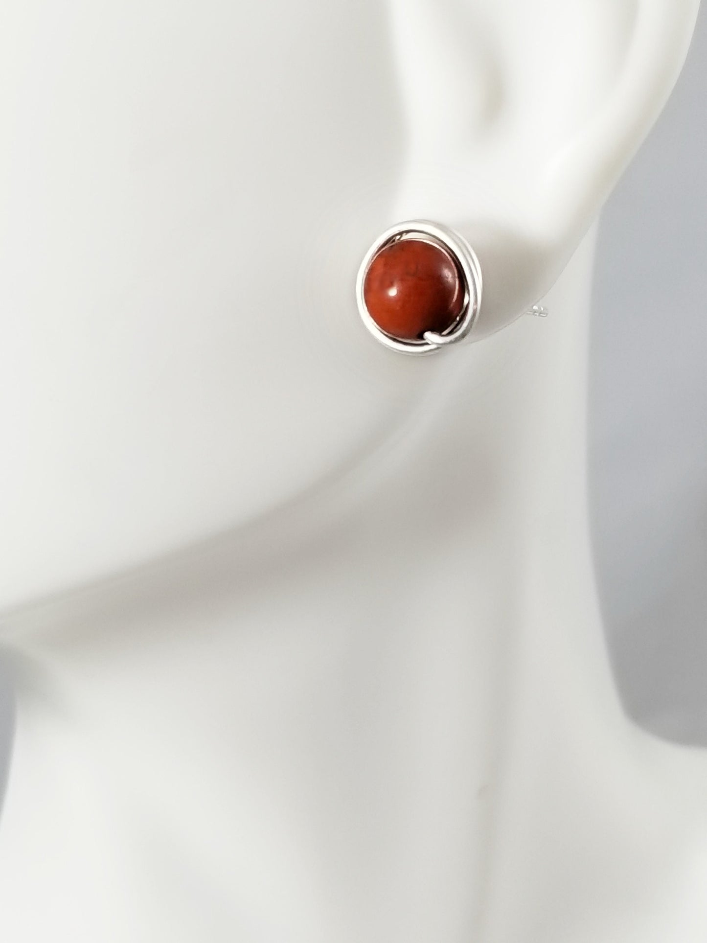 Red Jasper 6mm Studs