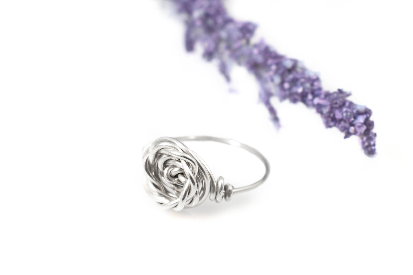 Hand-Crafted Personalized Rose Ring