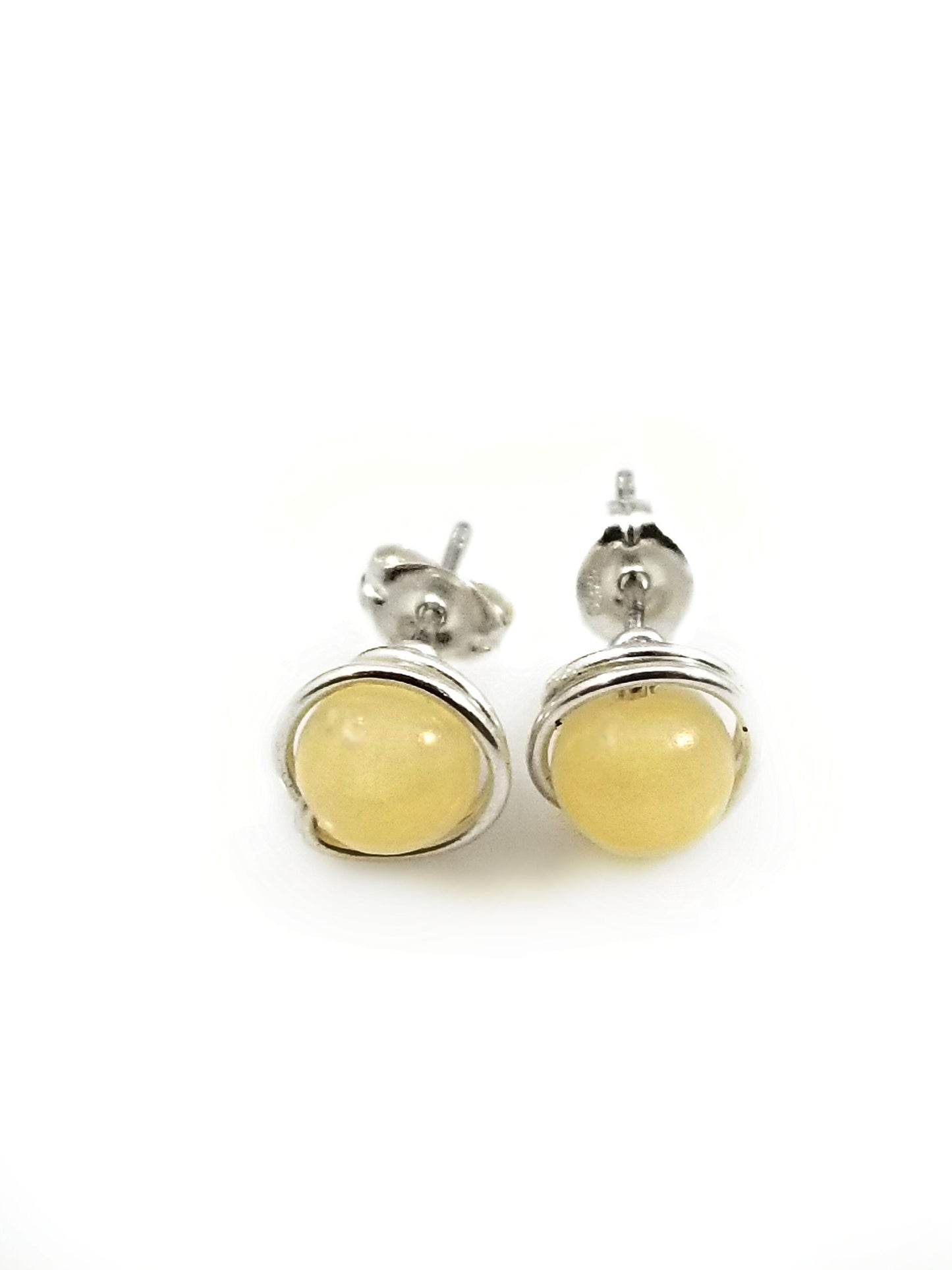 Yellow Calcite 6mm Studs