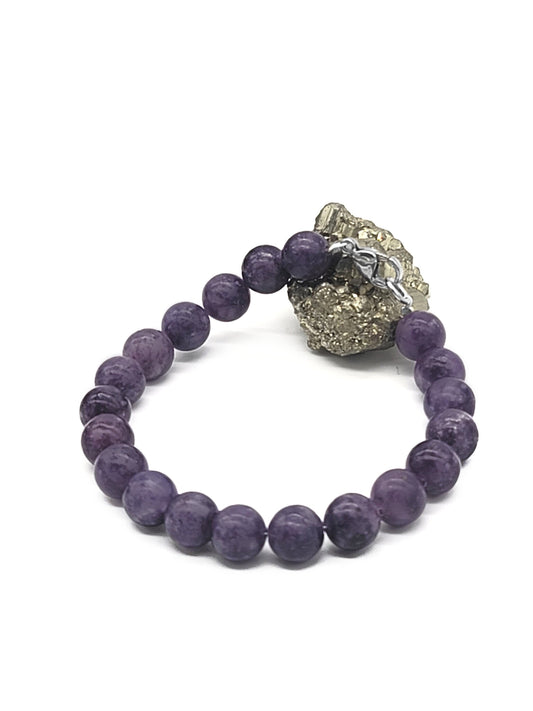 Purple Lepidolite Gemstone Bracelet