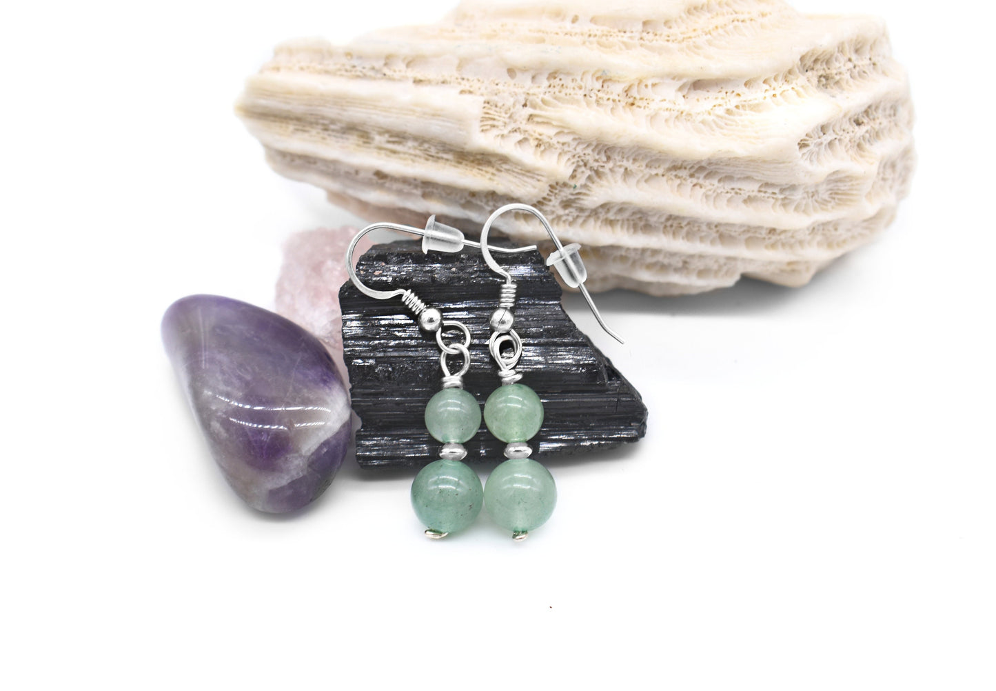Sterling Aventurine Earrings