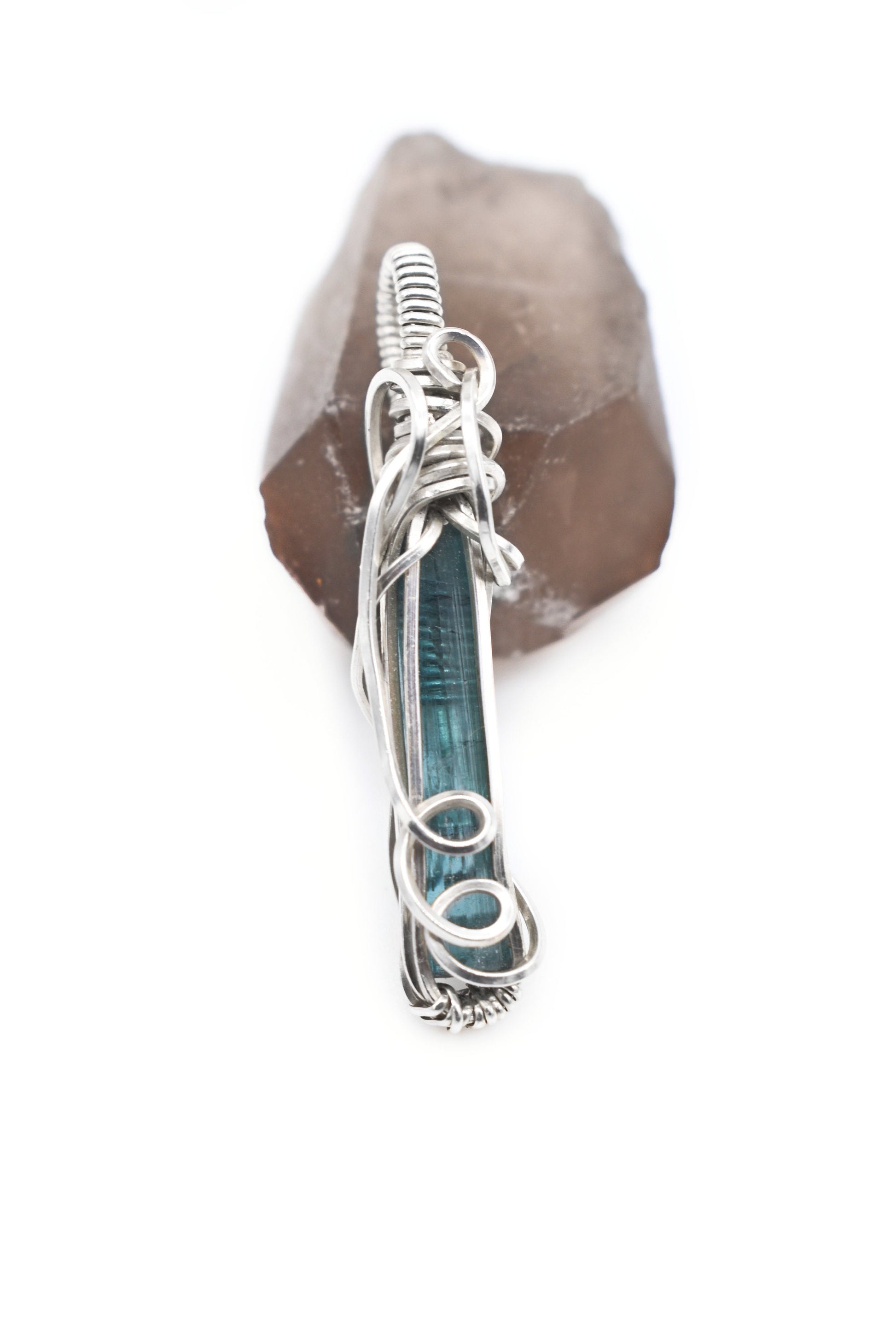 Elegant Blue Tourmaline Pendant