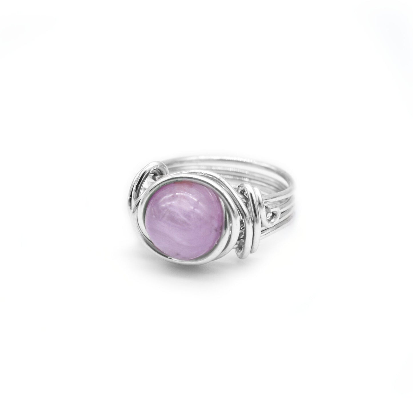 Beautiful Pink Kunzite Celtic Meditation RIng