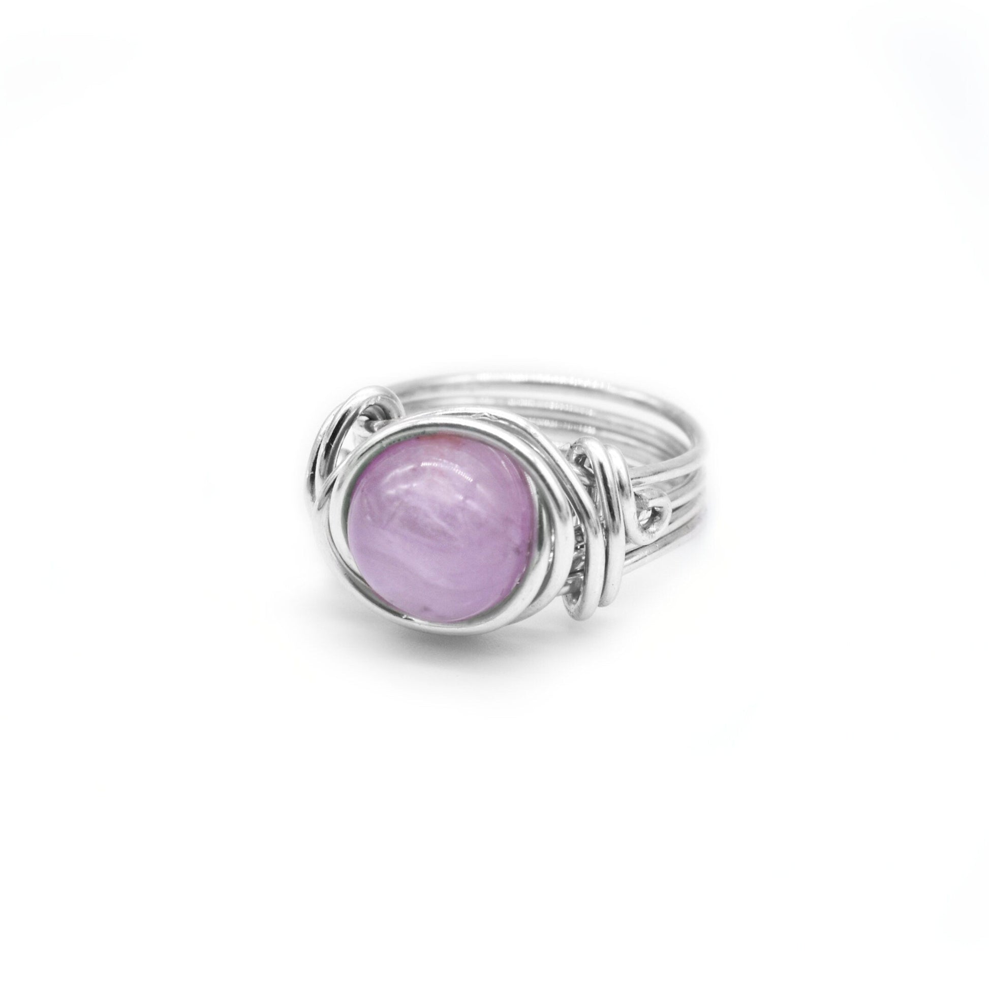 Beautiful Pink Kunzite Celtic Meditation RIng