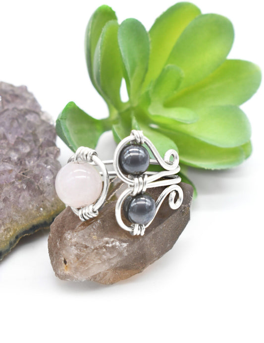 Gemstone Multi- Gemstone Handmade Heart Ring