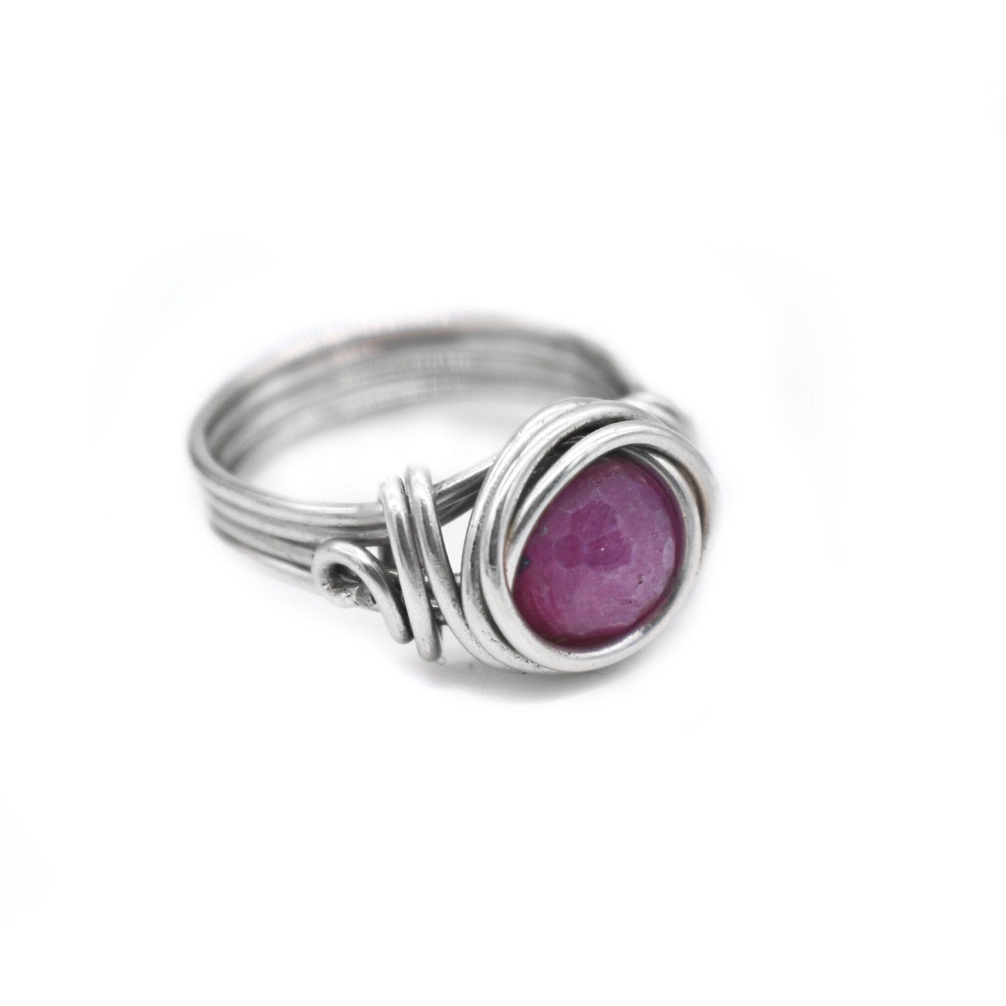 Ruby Celtic Meditation RIng